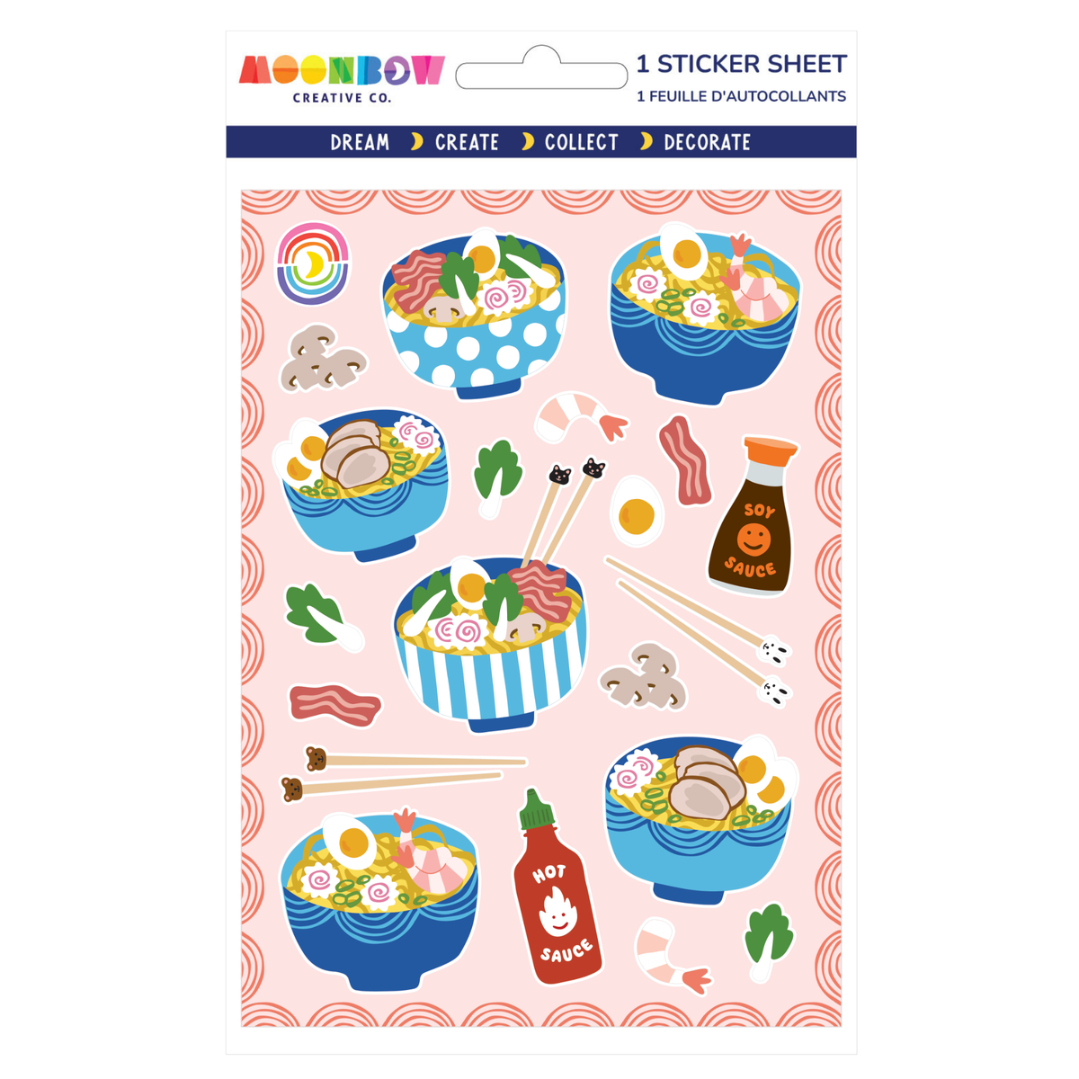 Ramen Around Glossy Sticker Sheet