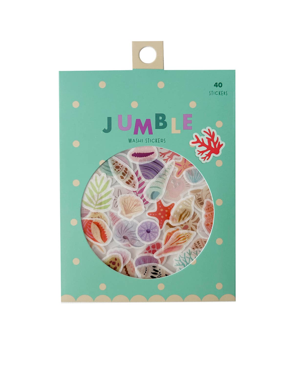 Seashells Jumble Washi Stickers