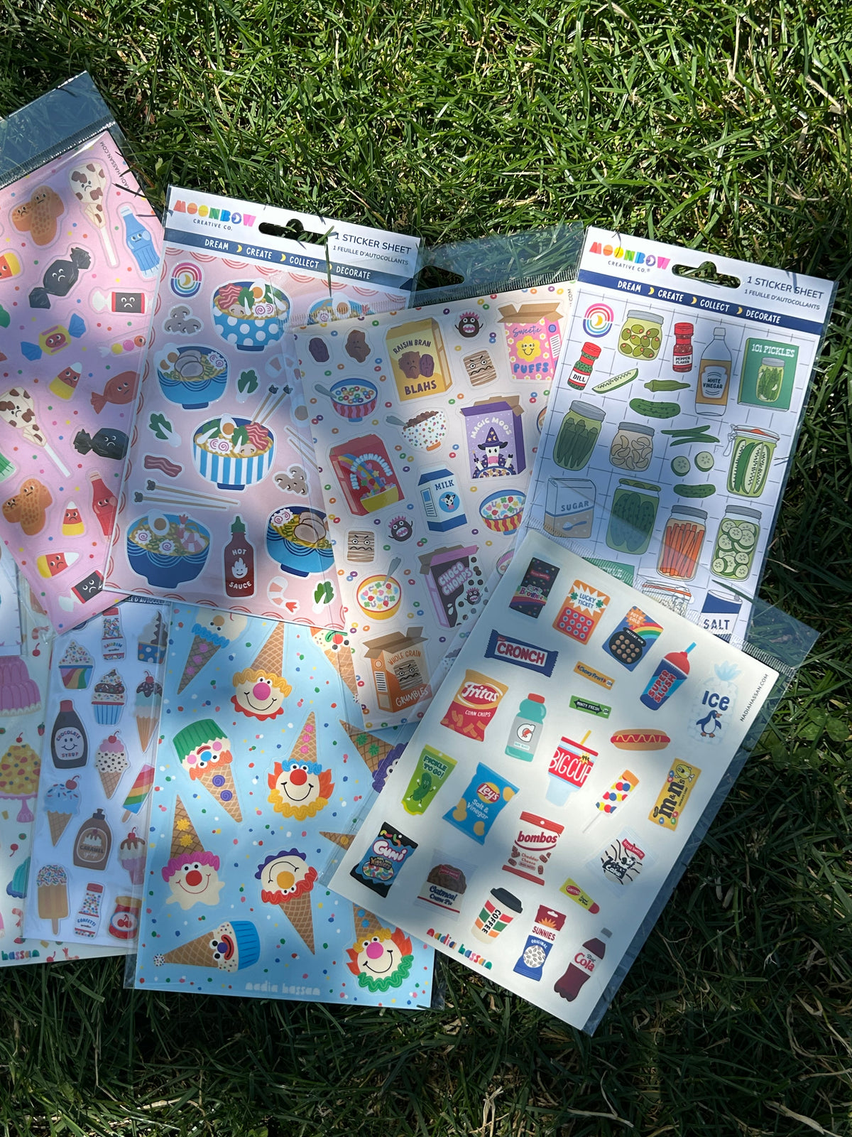 Clown Cones 5x7 Sticker Sheet