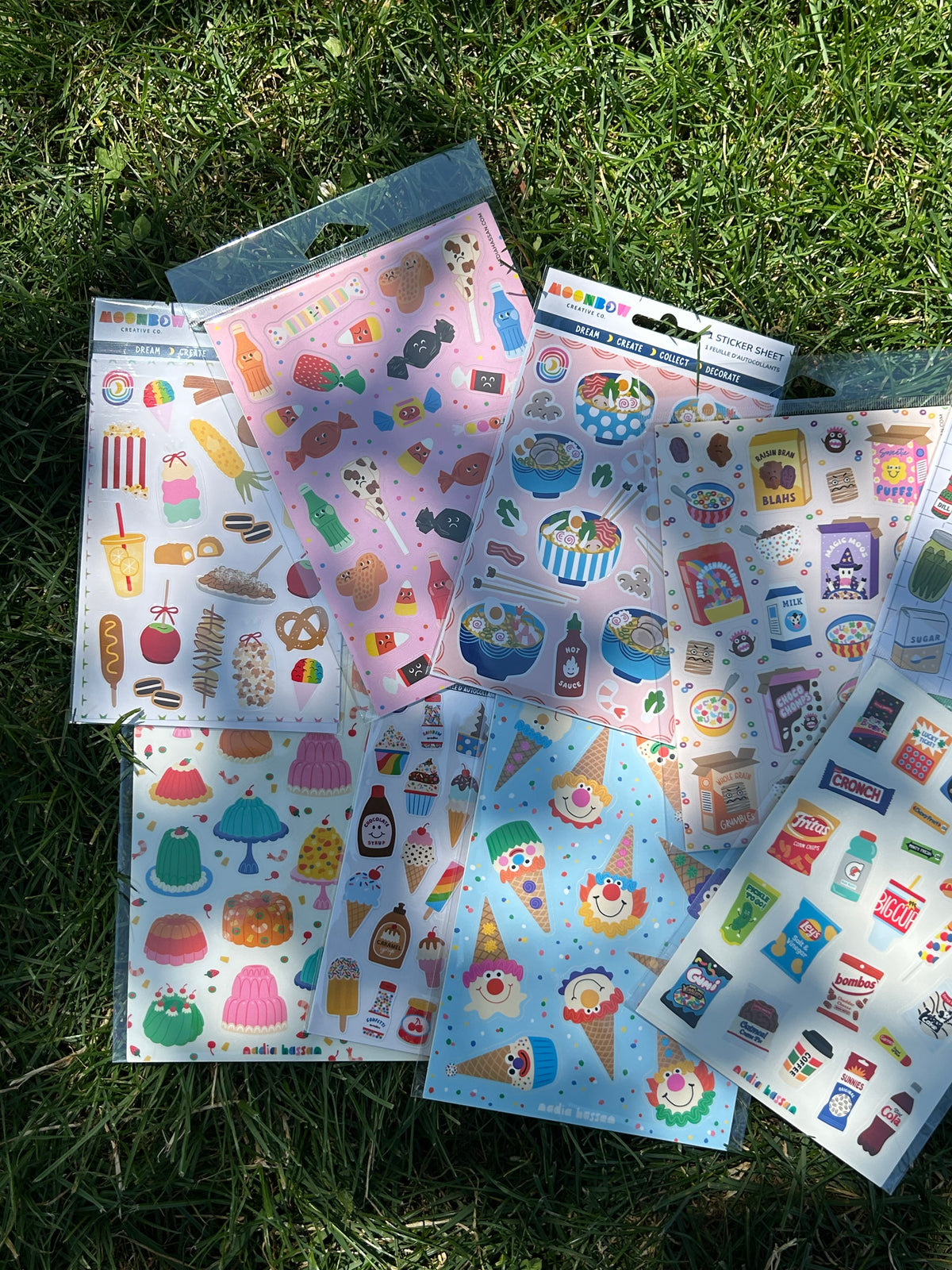 Clown Cones 5x7 Sticker Sheet