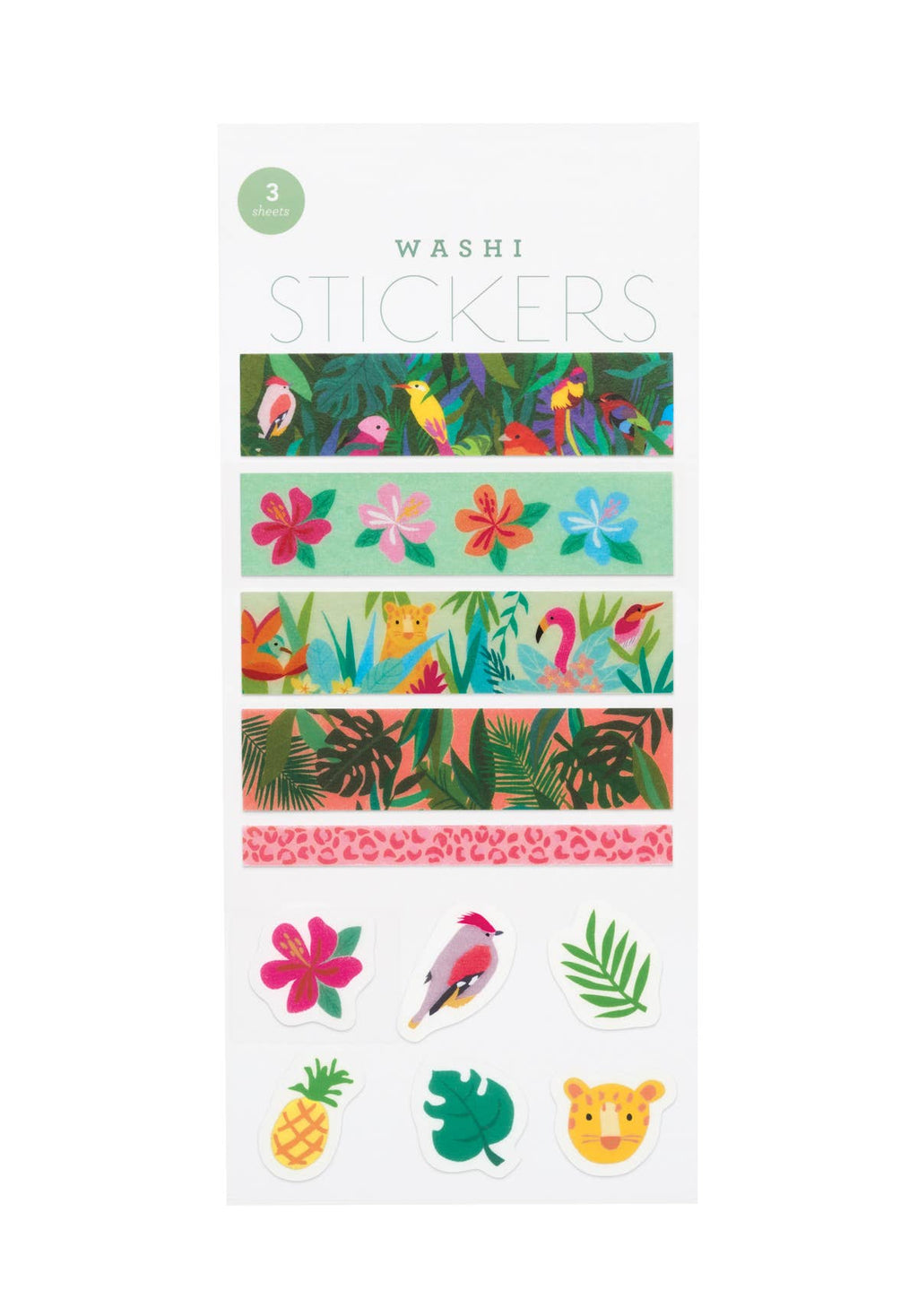 Tropical Scenes Washi Stickers